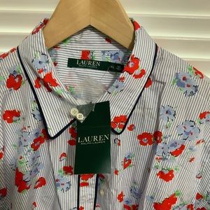 Lauren Ralph Lauren Floral-Print Cotton Shirt